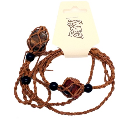 Red & Brown Stones Necklace & Bracelet bracelet-necklace-string_002_549316217
