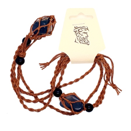 Shades of Blue Stones Necklace & Bracelet bracelet-necklace-string_004