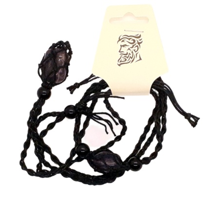 Purple Stones Necklace & Bracelet bracelet-necklace-string_009