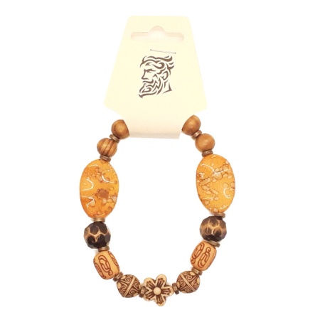 Brown Beads Bracelet 9" brown-beads-bracelet_9inches