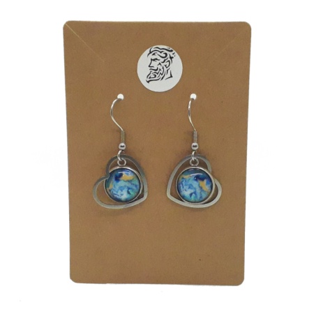 Frame Series 001 - Blue earrings-frame-series_001-blue