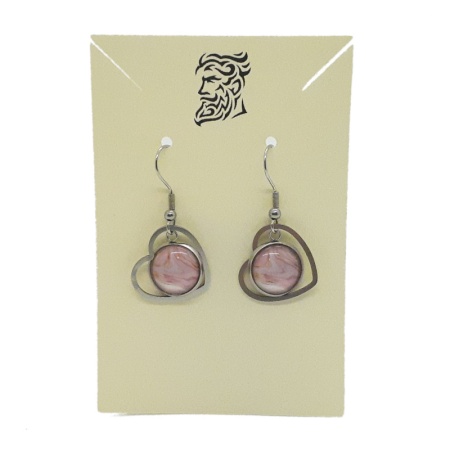 Frame Series 001 - Pink earrings-frame-series_001-pink