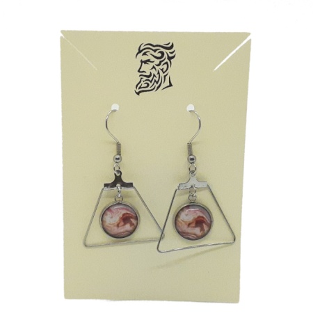 Frame Series 004 - Pink earrings-frame-series_004-pink