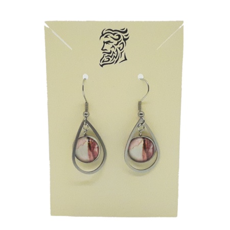 Frame Series 005 - White Pink earrings-frame-series_005-white-pink