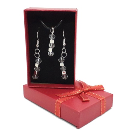 Gillian - Red Box - Pendant & Earrings gillian-pendant-earrings