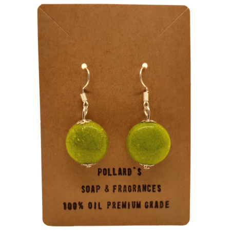 Round Light Green Marbled Earrings round-light-green-earrings