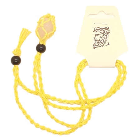 Yellow String Necklace and White Stone string-necklace-stone_010