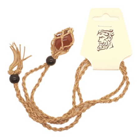 Light Brown String Necklace and Light Brown Stone string-necklace-stone_013