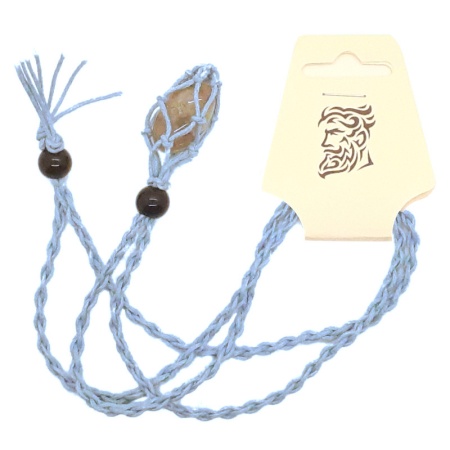 Light Blue String Necklace and Light Stone string-necklace-stone_015_858257631