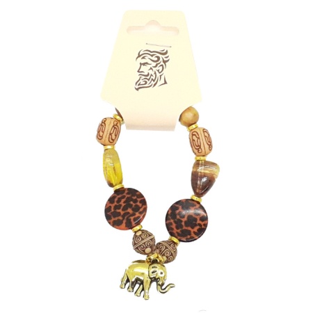 Tonga Bracelet with Elephant 8" tonga-bracelet-elephant-8-inches