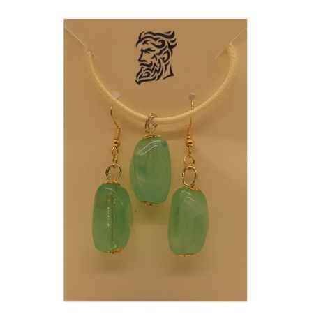 Translucent Blue pendant and Earrings transluscent-green-earrings