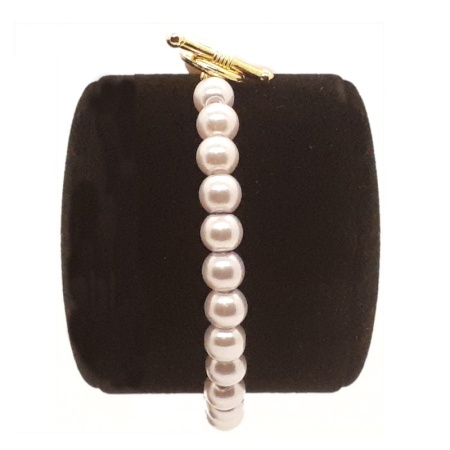 White Beads Bracelet 7" white-beads-bracelets-7-inches