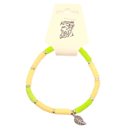 Yellow and Green with Leaf - Bracelet yellow-green-leaf-bracelet_688862873